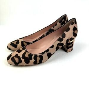 Kate Spade Women's Brown Black Dolores Too Leopard Block Pump Heels Size 7